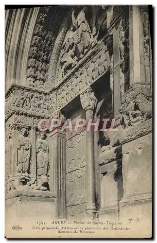 Cartes postales Arles Portail de Sainte Trophine