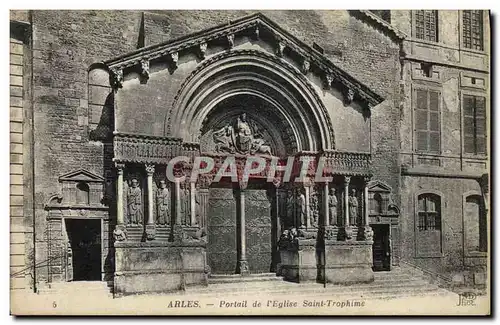 Ansichtskarte AK Arles Portail de l&#39Eglise Saint Trophine