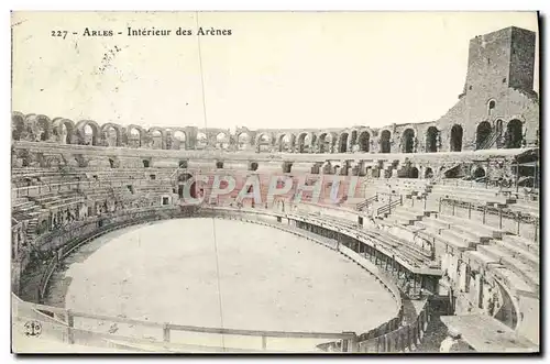 Ansichtskarte AK Arles Interieur des Arenes