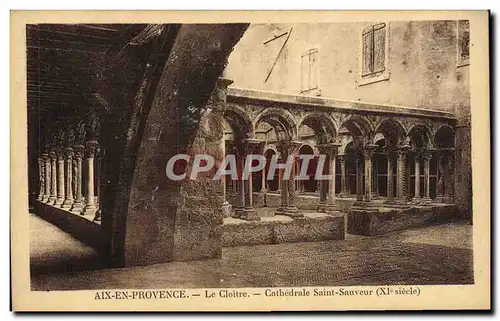 Ansichtskarte AK Aix en Provence Le Cloitre Cathedrale Saint Sauveur