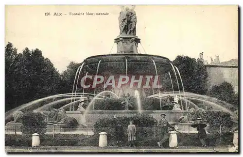 Cartes postales Aix en Provence Fontaine Monumentale