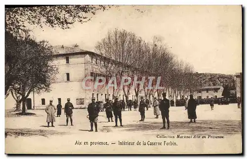 Ansichtskarte AK Aix en Provence Interieur de la Caserne Forbin Militaria