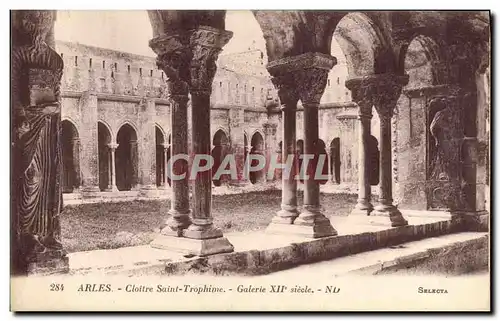 Cartes postales Arles Cloitre Saint Trophime Galerie 12eme