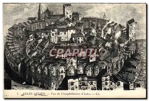 Cartes postales Arles Vue de L&#39Amphitheatre