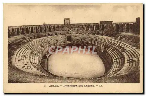 Cartes postales Arles Interieur Des Arenes