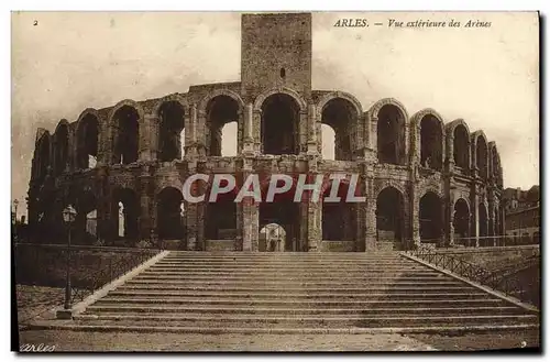 Ansichtskarte AK Arles Vue exterieure des Arenes