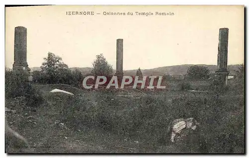 Cartes postales Izernore Colonnes du Temple Romain