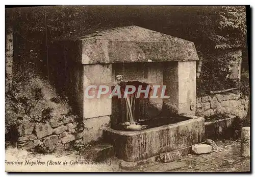 Cartes postales Fontaine Napoleon Route de Gex a la Faucille