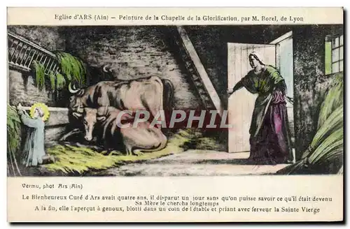Cartes postales Ars Eglise Peinture de la chapelle de la glorification Borel Lyon