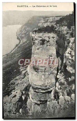 Cartes postales Nantua La Colonne et le Lac