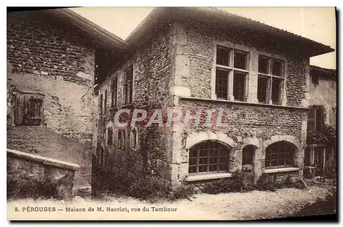 Cartes postales Perouges Maison de Herriot Rue du Tambour