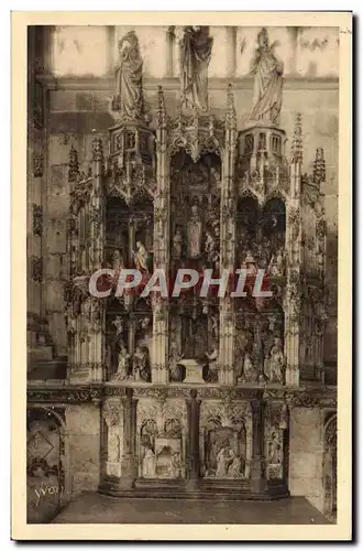 Ansichtskarte AK Bourg Eglise De Brou Retable en Marbre de la Chapelle de la Vierge