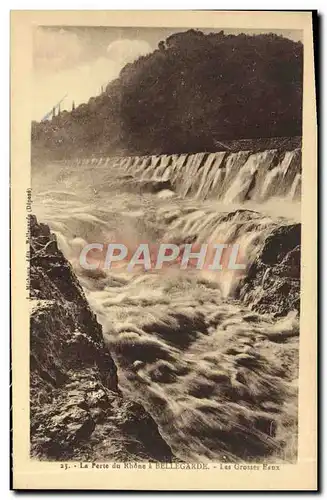 Cartes postales La perte du Rhone a Bellegarde Les grosses eaux