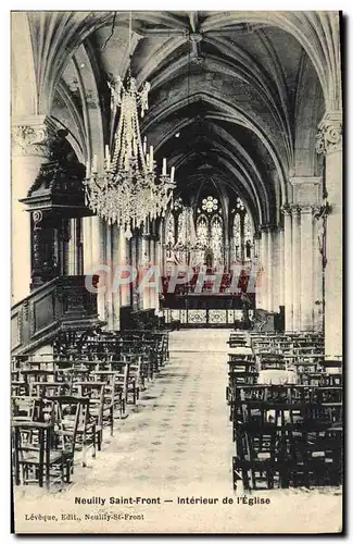 Cartes postales Neuilly Saint Front Interieur de l&#39Eglise