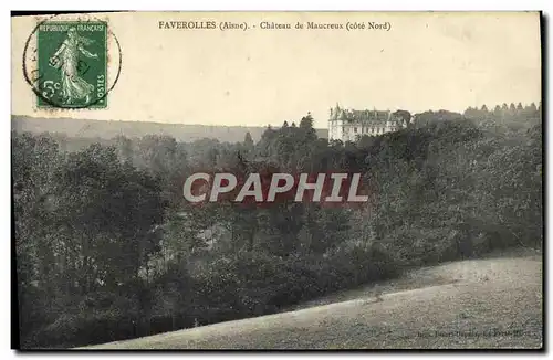 Cartes postales Faverolles Chateau de Maucreux