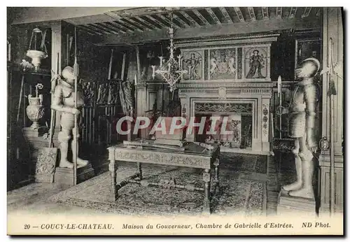 Ansichtskarte AK Coucy le Chateau Maison du Gouverneur Chambre de Gabrielle d&#39Estrees