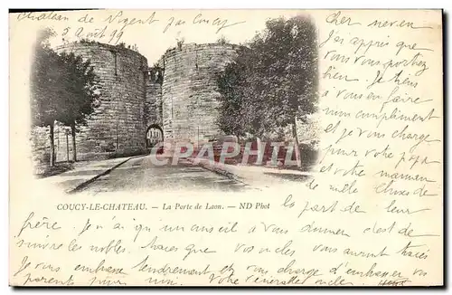 Cartes postales Coucy le Chateau Le Porte de Laon