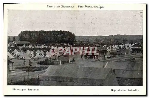 Ansichtskarte AK Camp de Sissonne Vue Panoramique Militaria