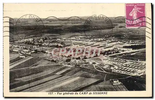 Cartes postales Vue generale du Camp de Sissonne Militaria