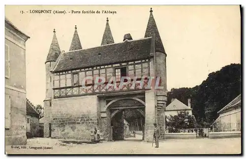 Cartes postales Longpont Porte fortifree de l&#39Abbaye