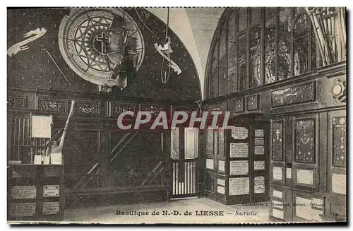 Cartes postales Basilique de N D de Liesse Sacristie