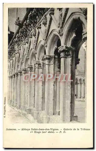 Cartes postales Soissons Abbaye Saint Jean des Vignes Galerie de la Tribune 1er etage