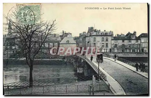 Ansichtskarte AK Soissons Le Pont Saint Waast