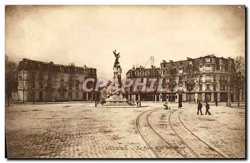 Ansichtskarte AK Soissons La Place de la Republique