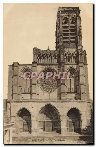 Cartes postales Soissons La Cathedrale