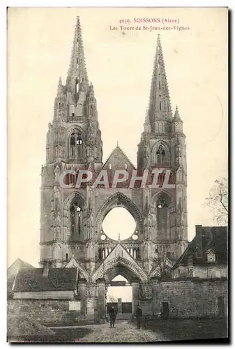 Cartes postales Soissons Les Tours de St Jan des Vignes