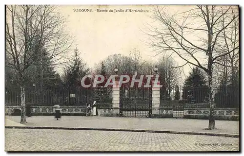 Cartes postales Soissons Entree du Jardin d&#39Horticulture