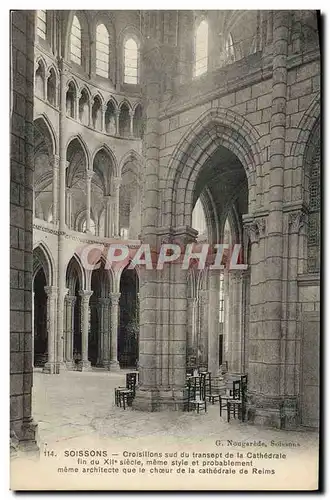 Cartes postales Soissons Croisillons sud du transept de la Cathedrale