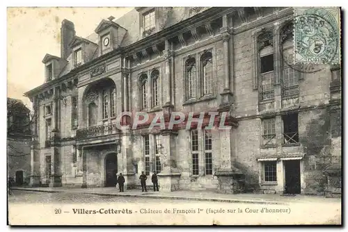 Ansichtskarte AK Villers Cotterets Chateau de Francois l er Facade sur la cour d&#39honneur