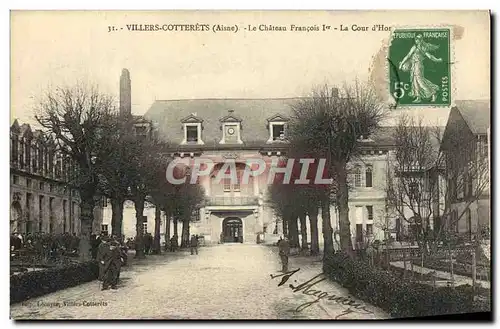 Ansichtskarte AK Villers Cotterets Le Chateau Francois ler La cour d&#39honneur