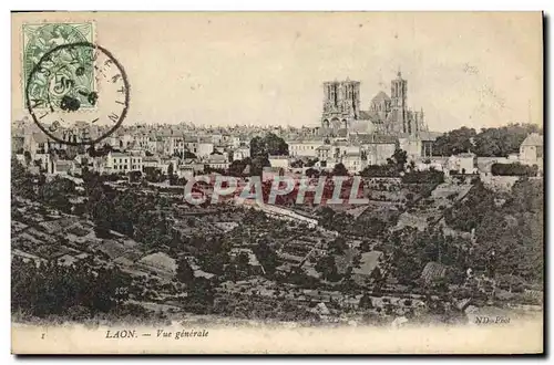 Cartes postales Laon Vue generale