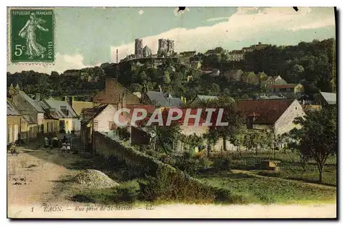 Cartes postales Laon Vue prise de St Marcel