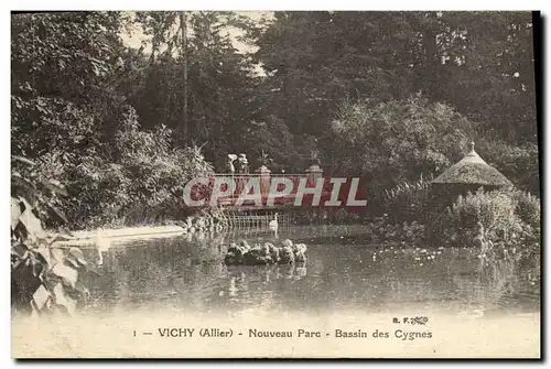 Ansichtskarte AK Vichy Nouveau Parc Bassin des Cygnes