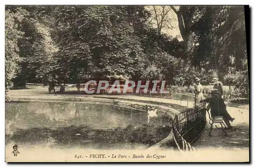 Ansichtskarte AK Vichy Le Parc Basin des Cygnes