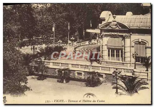 Ansichtskarte AK Vichy Terrasse et Theatre du Casino