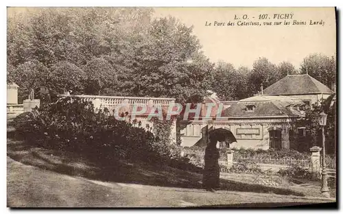 Cartes postales Vichy Le Parc des Celestins vue sur les bains LArdy