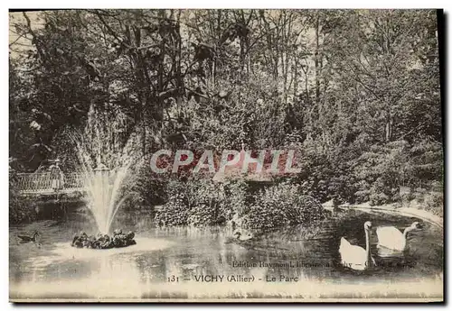 Cartes postales Vichy Le Parc Cygnes