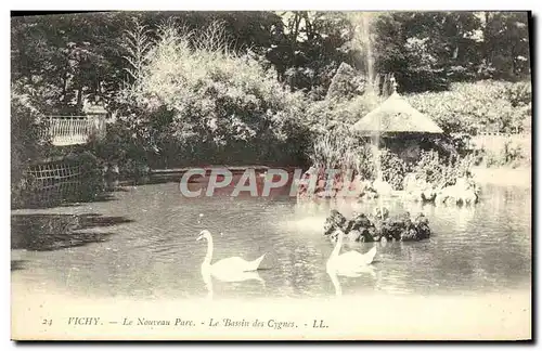 Cartes postales Vichy Le Nouveau Parc Le Bassin des Cygnes