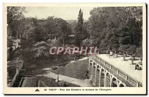 Cartes postales Vichy Parc des Celestins et terrasse de l&#39Orangerie