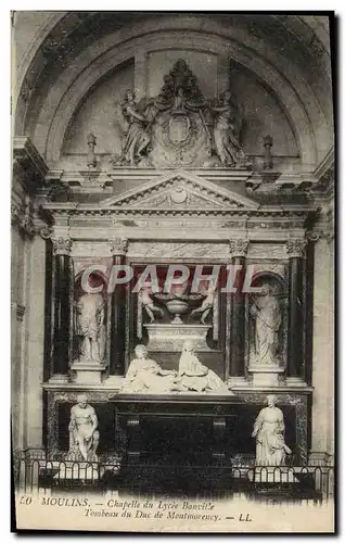 Cartes postales Moulins Chapelle du Lycee Banville Tombeau du Duc de Montmorency