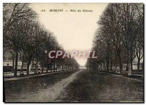 Cartes postales Moulins Allee des Gateaux