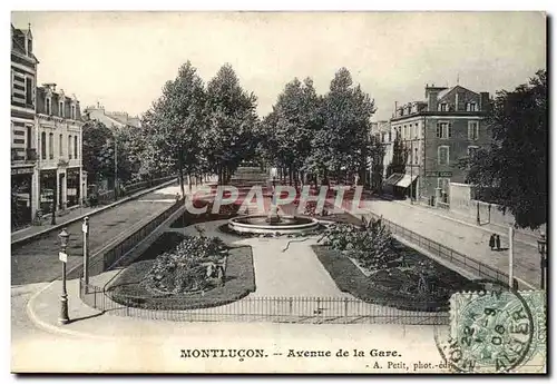 Cartes postales Montlucon Avenue de la Gare