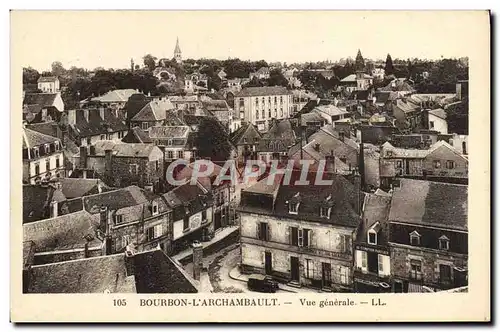 Cartes postales Bourbon l&#39Archambault Vue generale