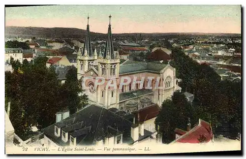 Ansichtskarte AK Vichy L&#39eglise saint louis vue panoramique