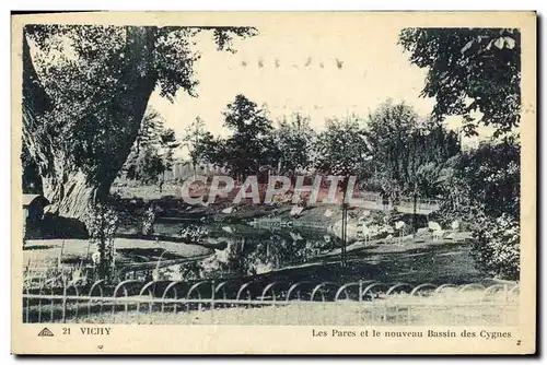 Cartes postales Vichy Les Pares Et Le Nouveau Bassin des cygnes