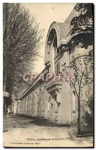 Cartes postales Vichy Etablissement De Bains de 1ere classe